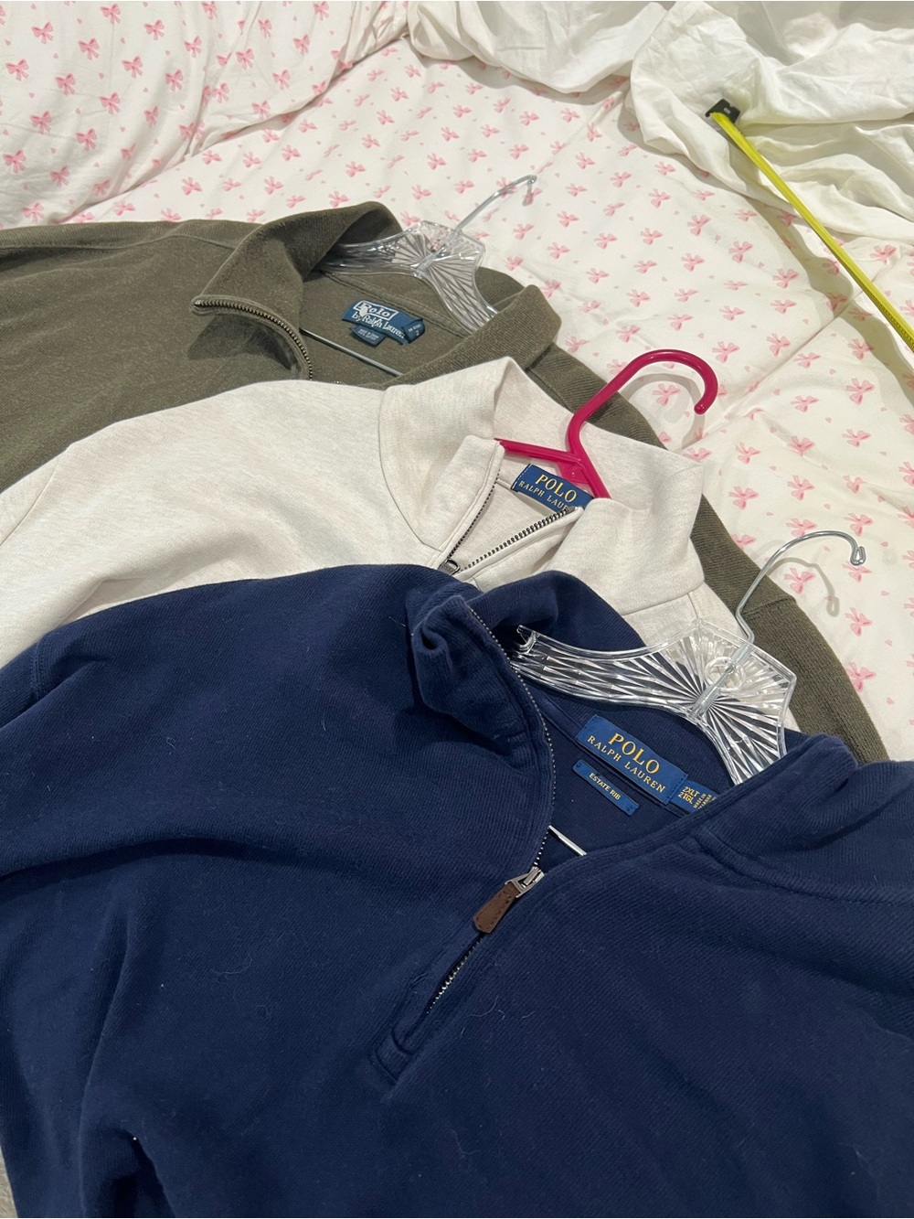 Polo Ralph Lauren lot of 3 quarter zips size 2XL cotton